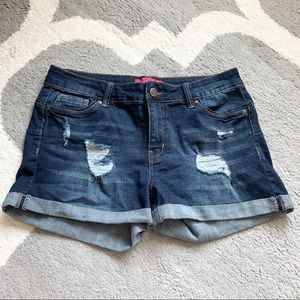 Dark Denim Shorts